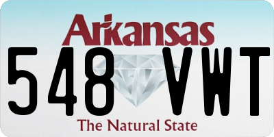 AR license plate 548VWT