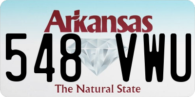 AR license plate 548VWU