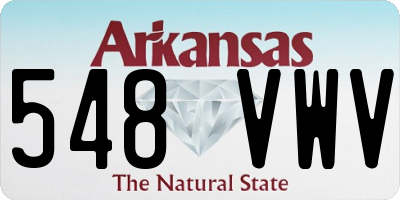 AR license plate 548VWV