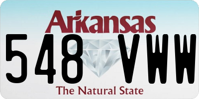 AR license plate 548VWW