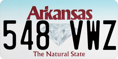 AR license plate 548VWZ