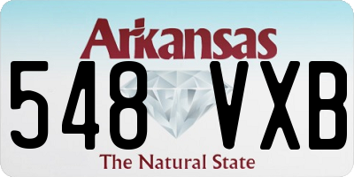 AR license plate 548VXB