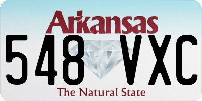 AR license plate 548VXC