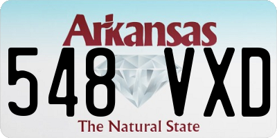 AR license plate 548VXD