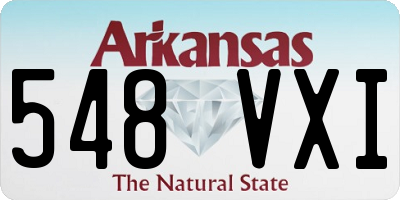 AR license plate 548VXI
