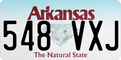 AR license plate 548VXJ