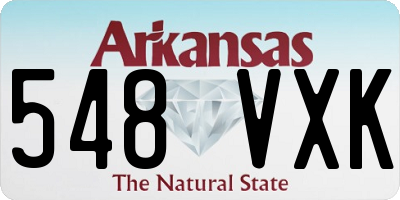 AR license plate 548VXK