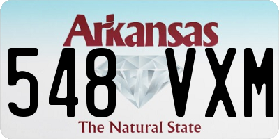AR license plate 548VXM