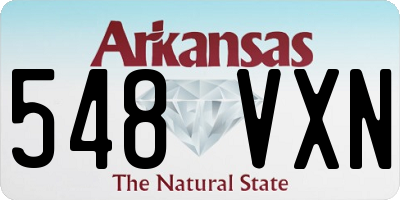 AR license plate 548VXN