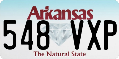 AR license plate 548VXP