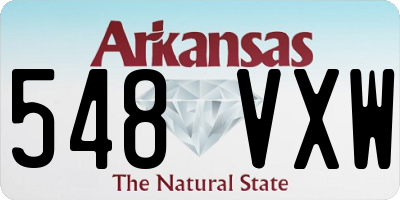 AR license plate 548VXW