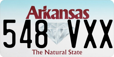 AR license plate 548VXX