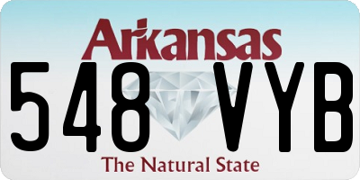 AR license plate 548VYB