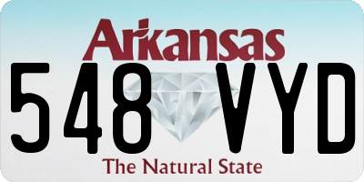 AR license plate 548VYD