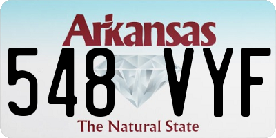 AR license plate 548VYF