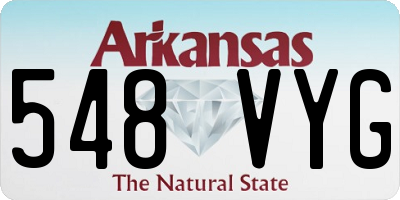 AR license plate 548VYG