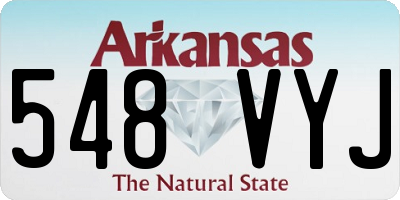AR license plate 548VYJ