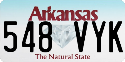 AR license plate 548VYK