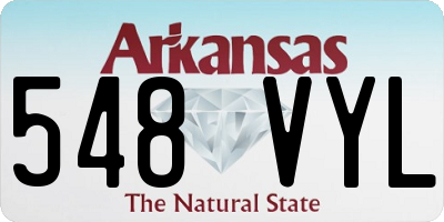 AR license plate 548VYL