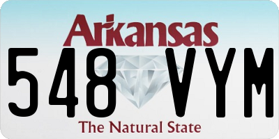 AR license plate 548VYM