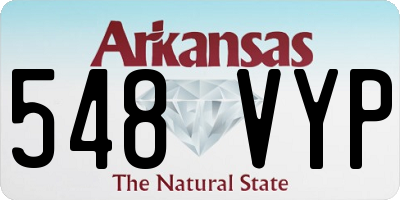 AR license plate 548VYP