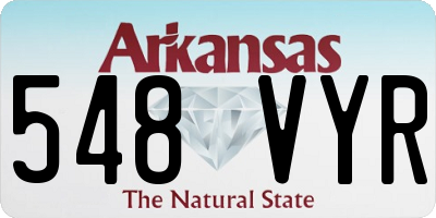 AR license plate 548VYR