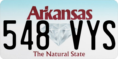 AR license plate 548VYS