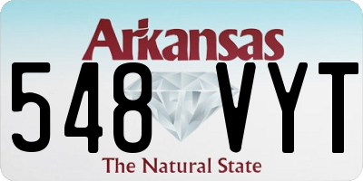 AR license plate 548VYT