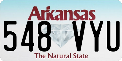 AR license plate 548VYU