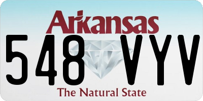 AR license plate 548VYV