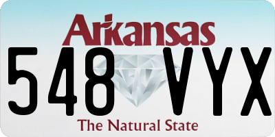 AR license plate 548VYX