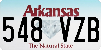 AR license plate 548VZB
