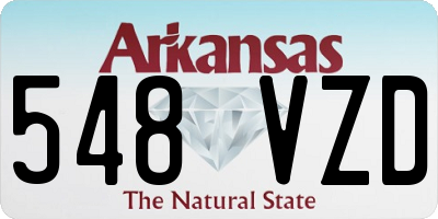 AR license plate 548VZD