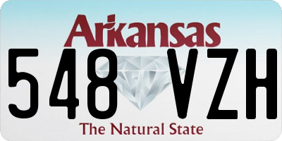 AR license plate 548VZH