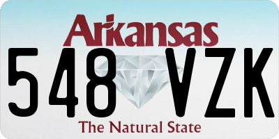 AR license plate 548VZK