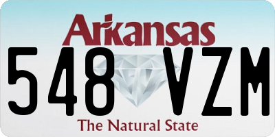 AR license plate 548VZM