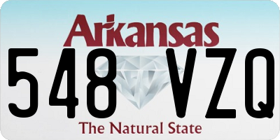 AR license plate 548VZQ