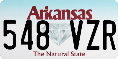 AR license plate 548VZR