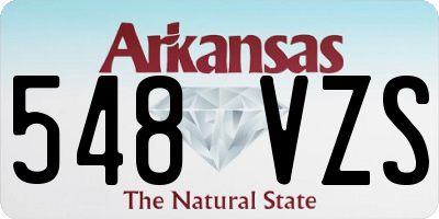 AR license plate 548VZS