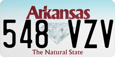 AR license plate 548VZV