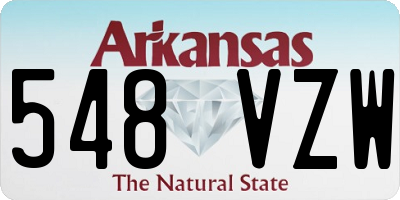 AR license plate 548VZW