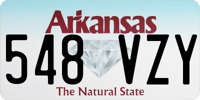 AR license plate 548VZY