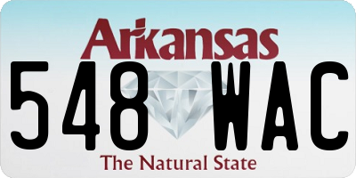 AR license plate 548WAC