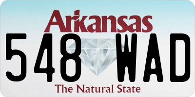 AR license plate 548WAD