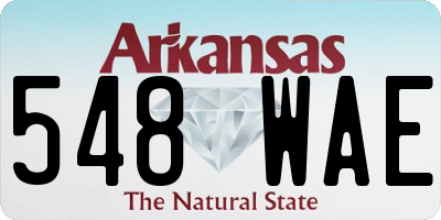 AR license plate 548WAE