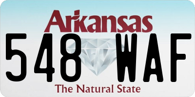 AR license plate 548WAF