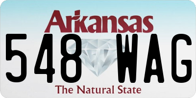 AR license plate 548WAG