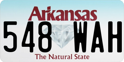AR license plate 548WAH