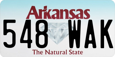 AR license plate 548WAK
