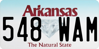 AR license plate 548WAM